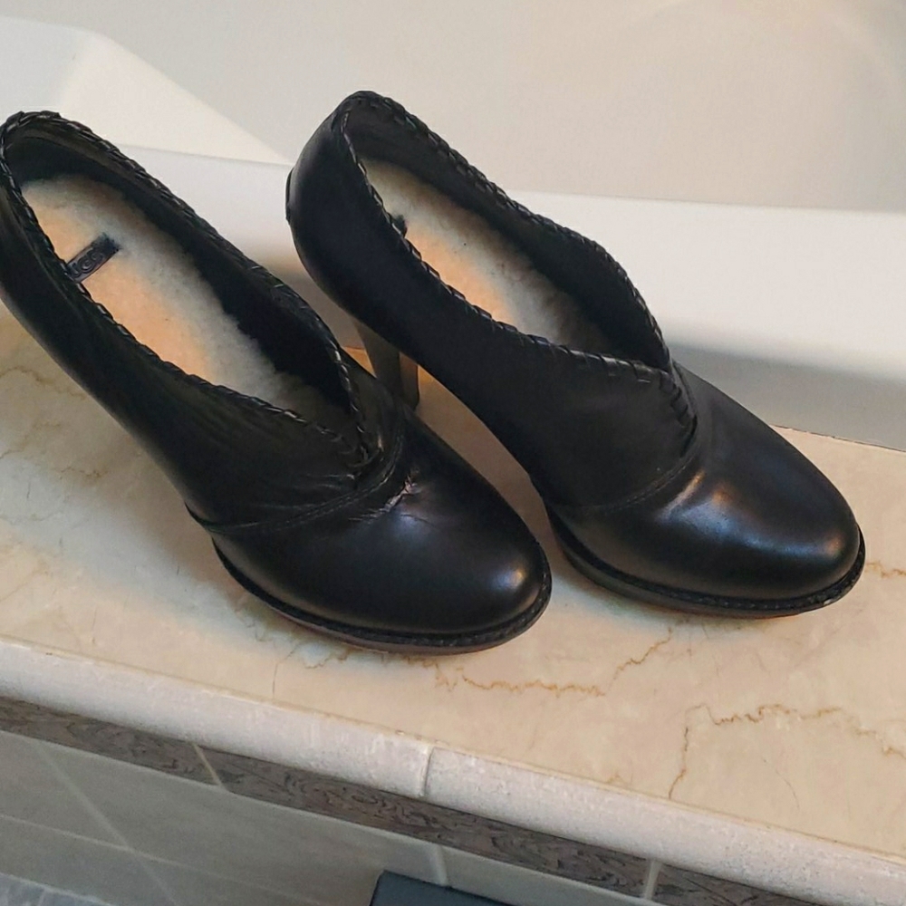 Ugg black angle boots